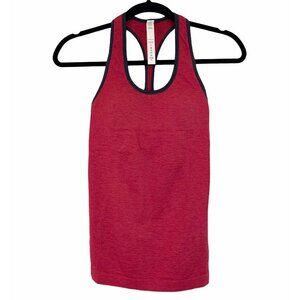 Lululemon Red Grey Racerback Athletic Tank Top 4